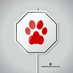 犬の足跡のシンボル