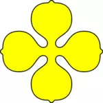 Kuva keltaisesta viiriäisen muodosta