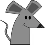Schattige lachende cartoon muis vector afbeelding