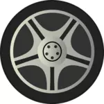 कार पहिया टायर वेक्टर छवि