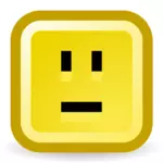 Confuz smiley vector icon