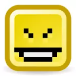 Brutale smiley vector icoon