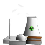 Reaktor nuklir vektor gambar