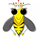Imagen de vector de abeja reina