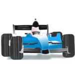 Vector clip art of blue bolide