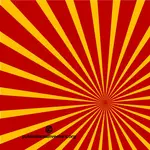 Sun rays on red background