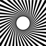 Black sunbeams vector graphics