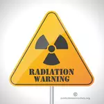 Waarschuwingsbord van straling
