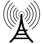 Immagine vettoriale di radio torre