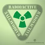 Radioaktiven Warnschild