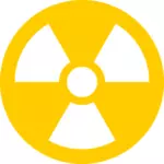 Radioaktywnych przezroczystą ikoną