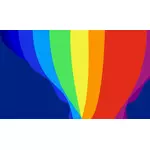 Símbolo de vetor abstrato arco-íris