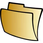 Vector clip art of striped folder icon