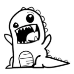 Dinosaurier-Cartoon-Vektor