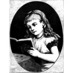 הילדה קוראת ספר