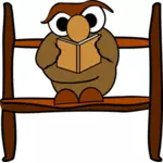 Bir kitap okuma baykuş