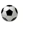 Vector de desen de minge de fotbal fără umbră