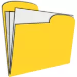 גרפיקה וקטורית של המסמך צהוב
