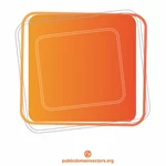 Oranžová barva čtvercového tvaru