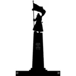 Silhouette of a monument