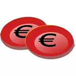 Afbeelding van rode euro-muntstukken