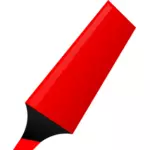 Vector afbeelding van rode markeerstift