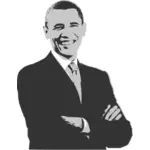 Disegno vettoriale di Barack Obama