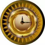 Grafica vettoriale dell'orologio di parete dell'oro