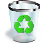 リサイクルの大箱アイコン ベクトル描画