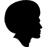 African American mannelijke silhouet