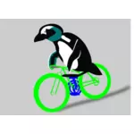 Pingwin na rowerze