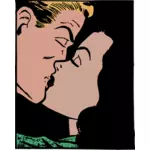 漫画のキス