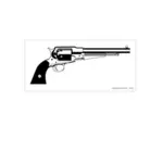 Dibujo vectorial de revólver Remington 1858