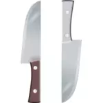 två knivar