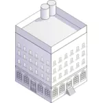 Blok huis vector afbeelding