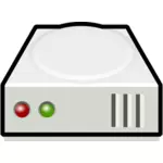Hard disk icon vector image
