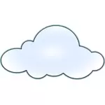 Sieć wan chmura grafika wektorowa
