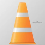 Traffic cone vector image