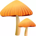 De desen vector portocaliu ciuperci