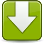 Vektorgrafik med grön fyrkant Hämta ikon