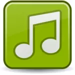 Vektortegning musikalske filer-ikonet