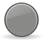 灰色の光沢のあるボタン ベクター クリップ アート