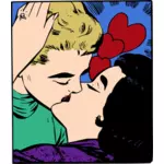 Immagine di coppia di baciare