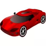 Красный спортивный гоночный автомобиль векторные картинки