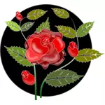 Glanzende rozen decoratie