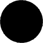 Roughcut cerc negru grafică vectorială