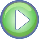 Vektorgrafikk utklipp blå og grønne play-knappen