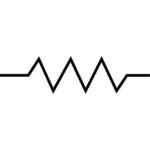 RSA electronics kondensaattorisymbolin vektori clipart
