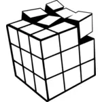 Rubik cub de desen vector