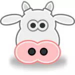 Векторное изображение коровы головы